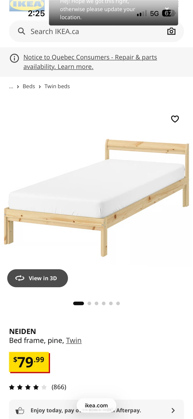 IKEA Neiden + Luroy Twin size