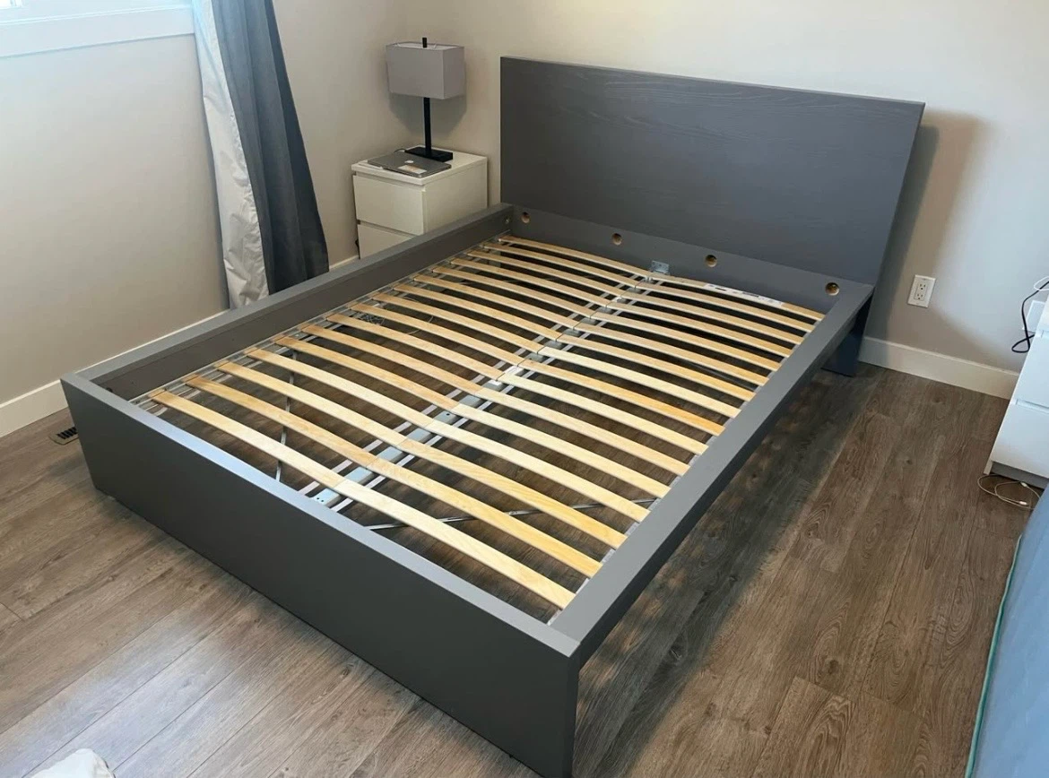 IKEA Queen bed frame grey colour