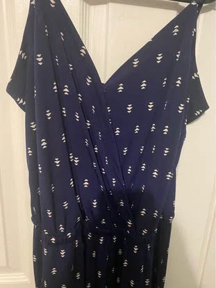 Navy blue printed jumpsuit - photo 3