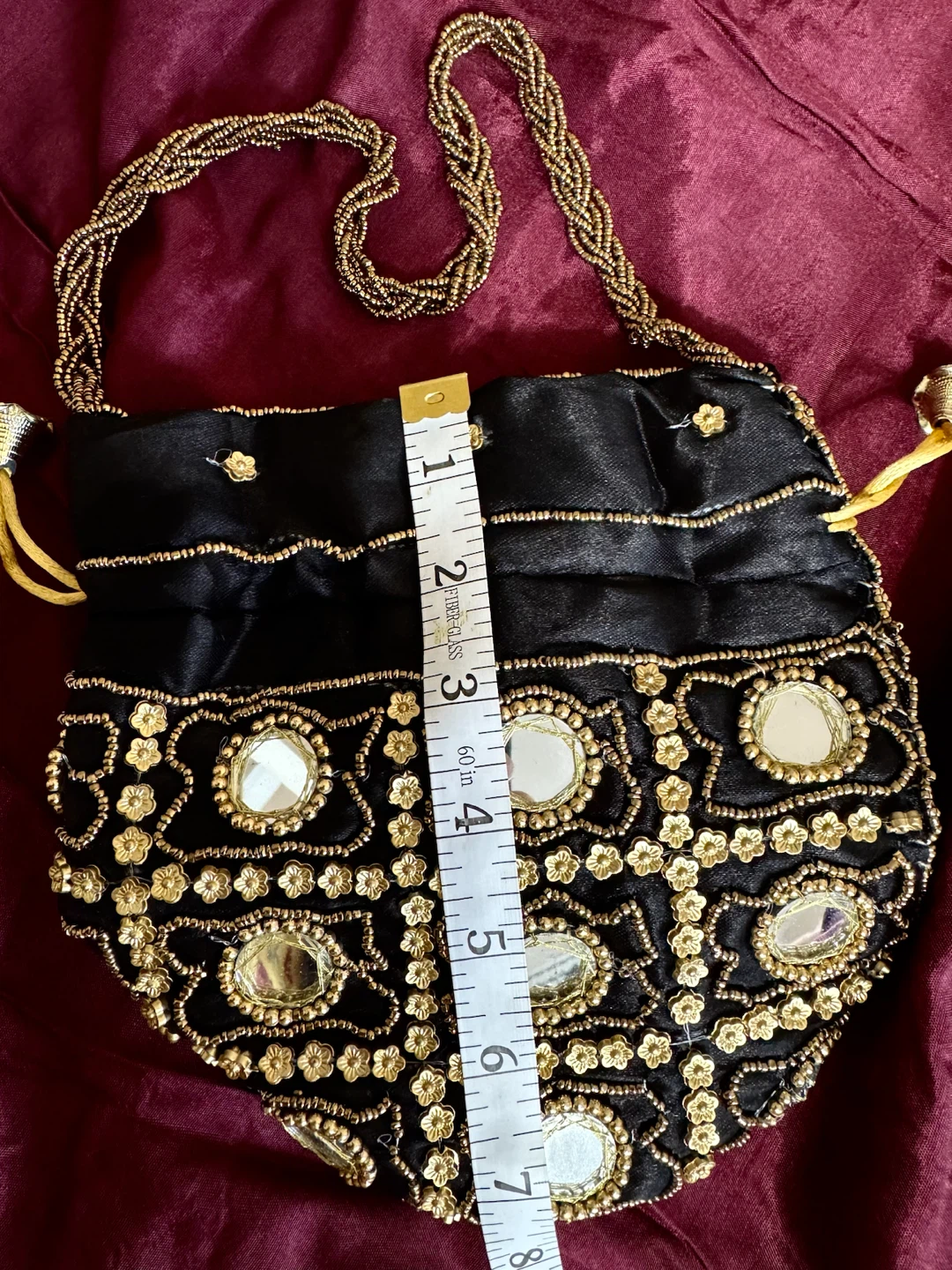 Stylish satin potli bag /clutch / purse - photo 5