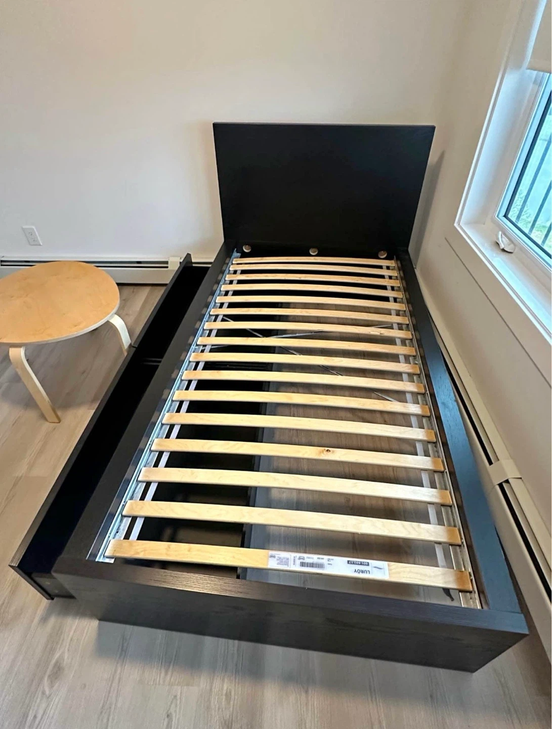 IKEA MALM Twin bed frame with 2 drawers