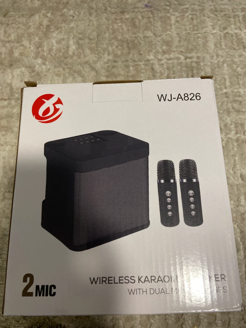 Wireless Karaoke Speaker with 2 Microphones