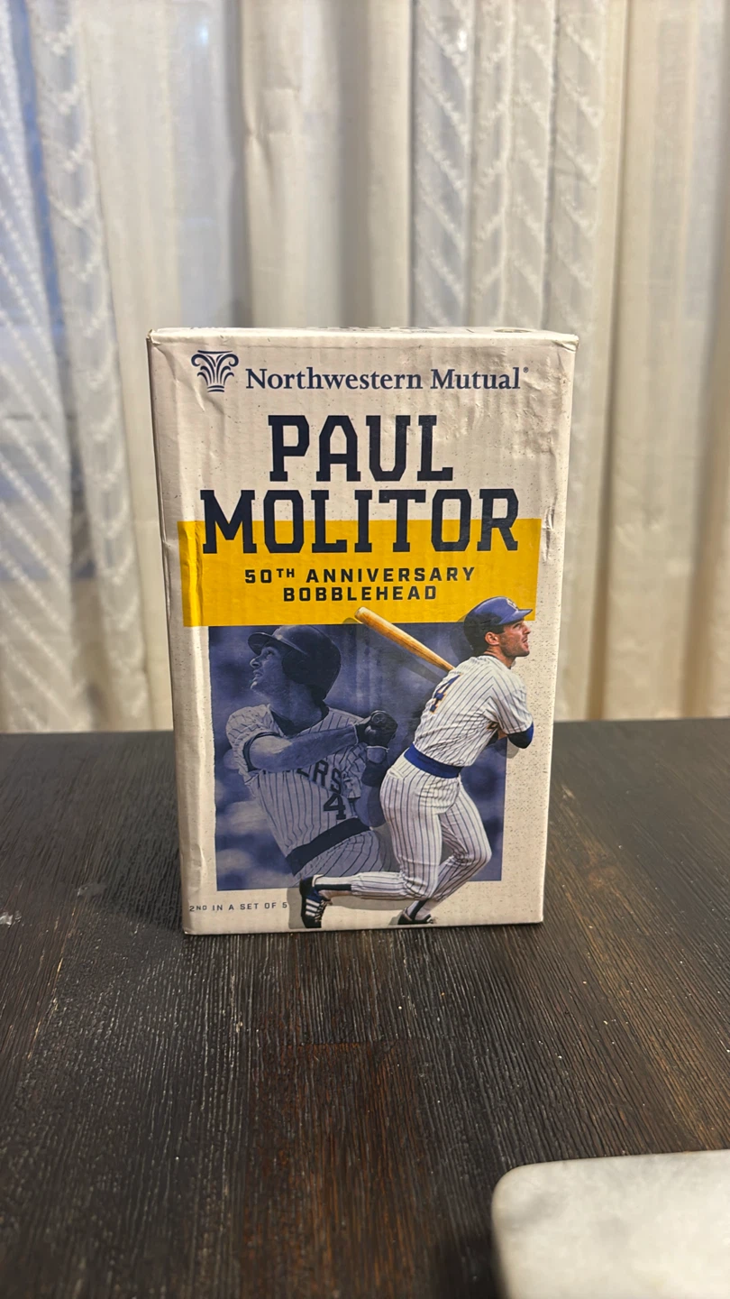 Milwaukee Brewers Paul Molitor 50th Anniversary Bobblehead