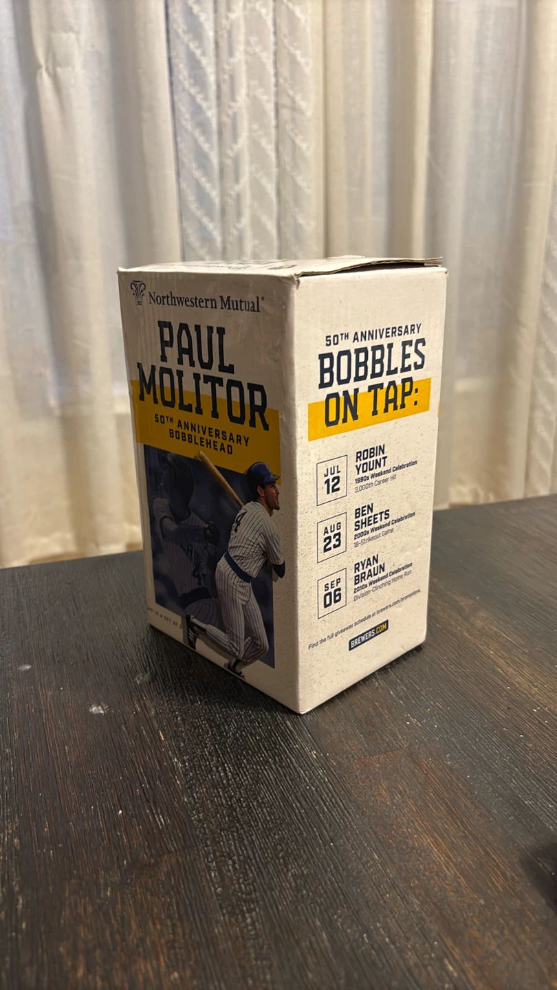 Milwaukee Brewers Paul Molitor 50th Anniversary Bobblehead - photo 2