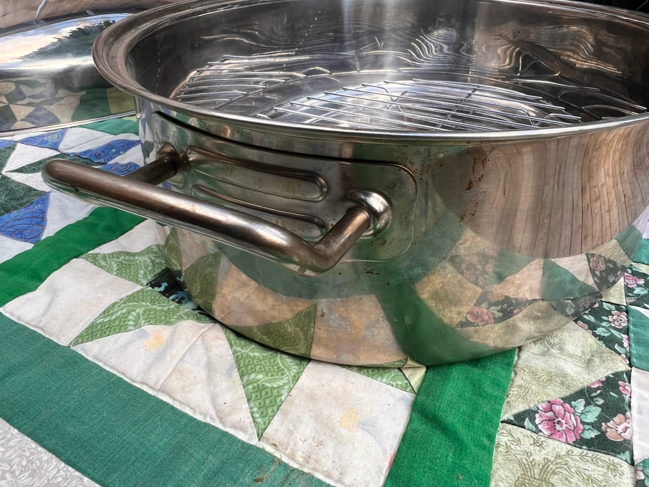 Stainless Steel Oval Roaster with Rack - photo 3
