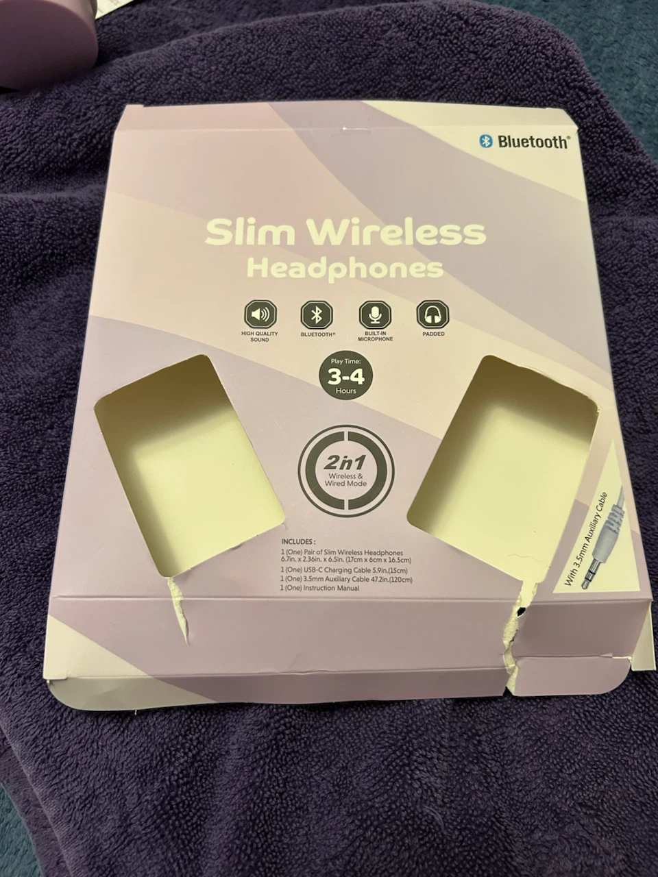 Slim Wireless Headphones - Lilac - photo 4