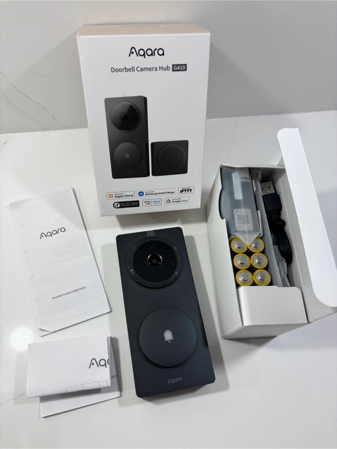 Aqara G410 Smart Doorbell Camera with Chime 2K, HomeKit Hub NEW