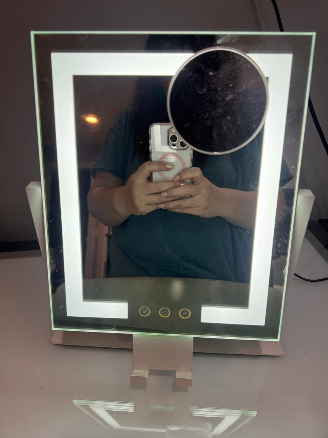 Lighted Vanity Mirror with Magnifying Side Mirror - photo 2