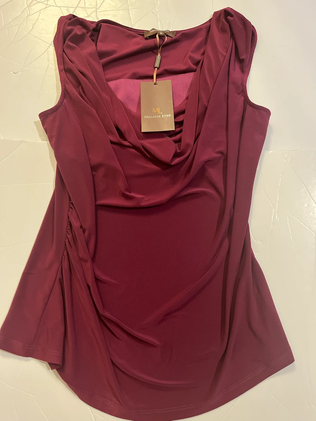 Melanie Lyne Sleeveless Cowl Neck Top