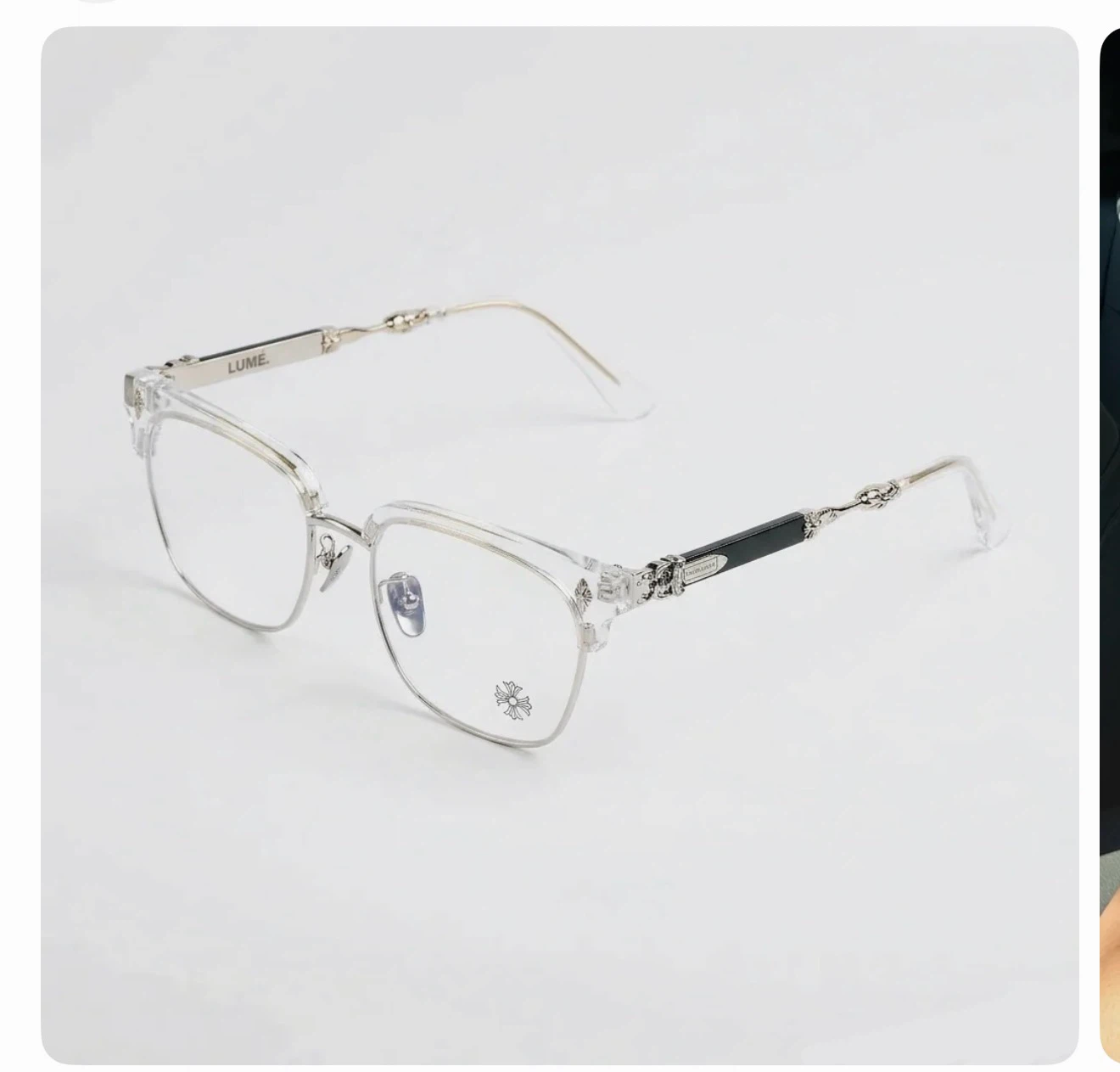 1 to 1 Chrome Hearts Clear Glasses