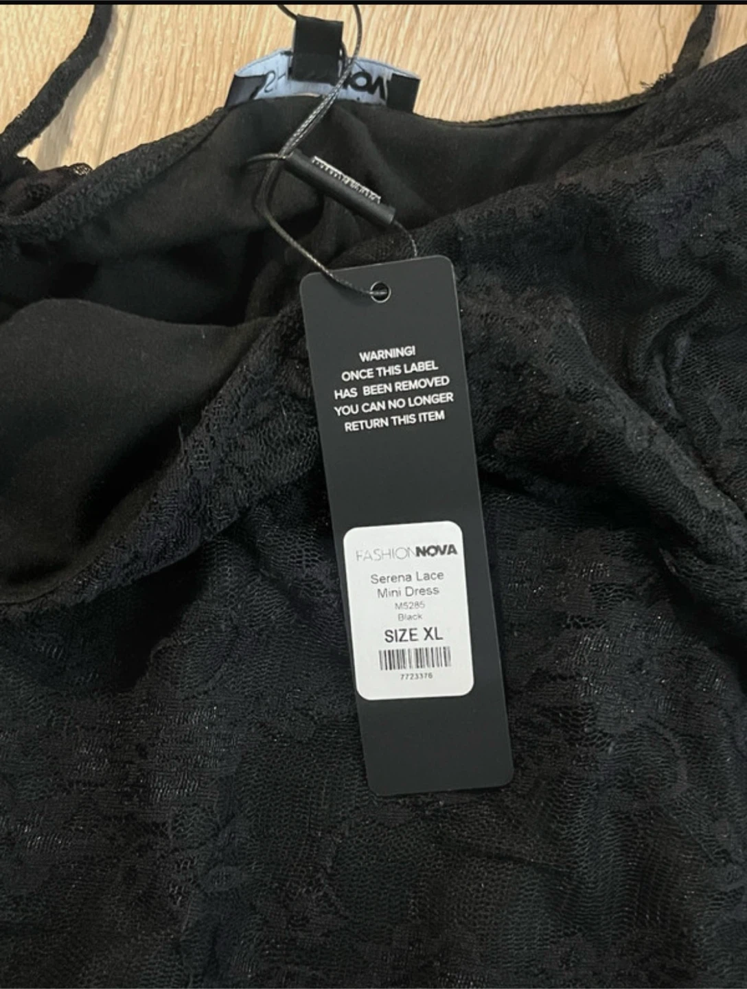 Fashion Nova Serena Lace Mini Dress XL Black - photo 3
