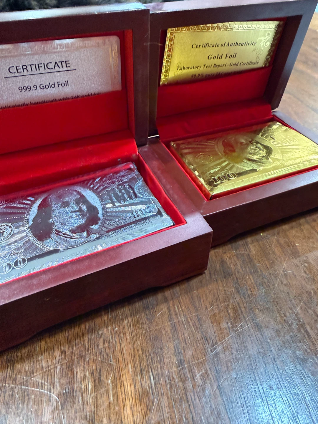 999.9 Gold Foil $100 Bill - photo 2