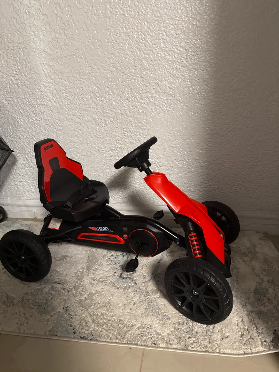 Red and Black Pedal Go Kart