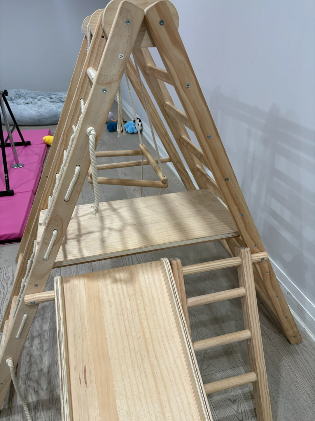 Indoor playground gym with a swing - photo 5