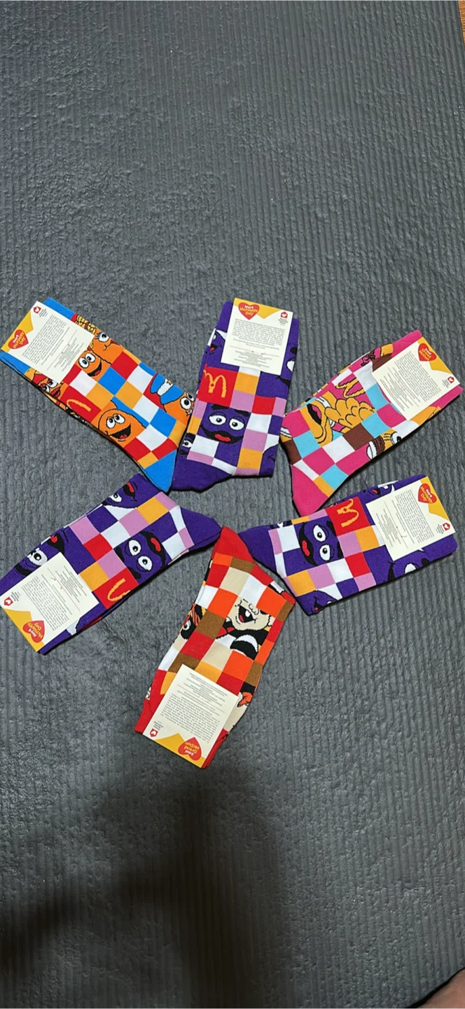 McDonald's Socks - Purple Character Print - photo 2