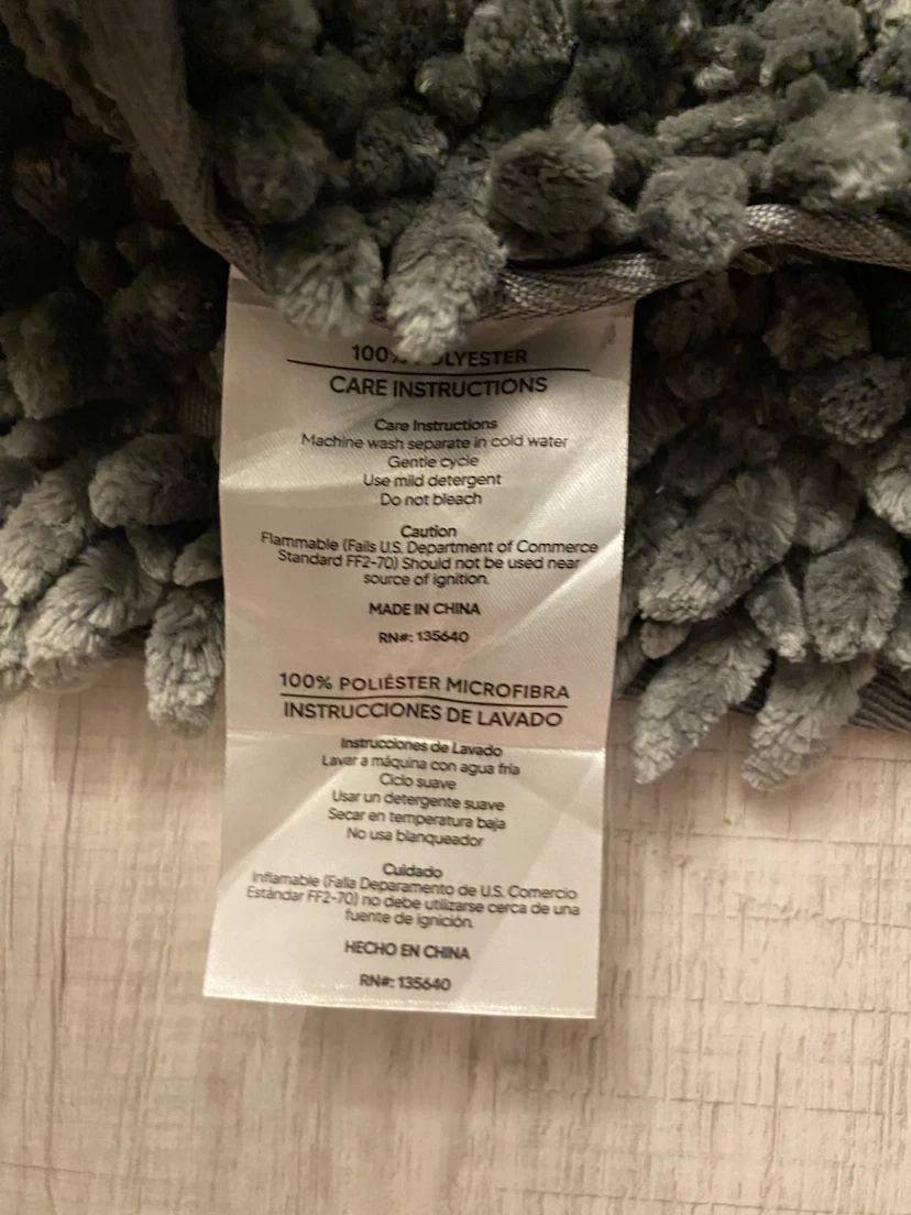 NEW Artisan Luxury 2pc Chenille Bath Rug Set - Gray - photo 3