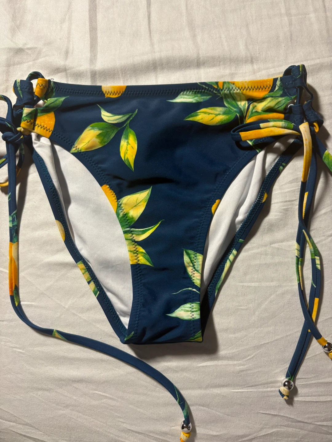 Blue Floral Bikini Bottoms