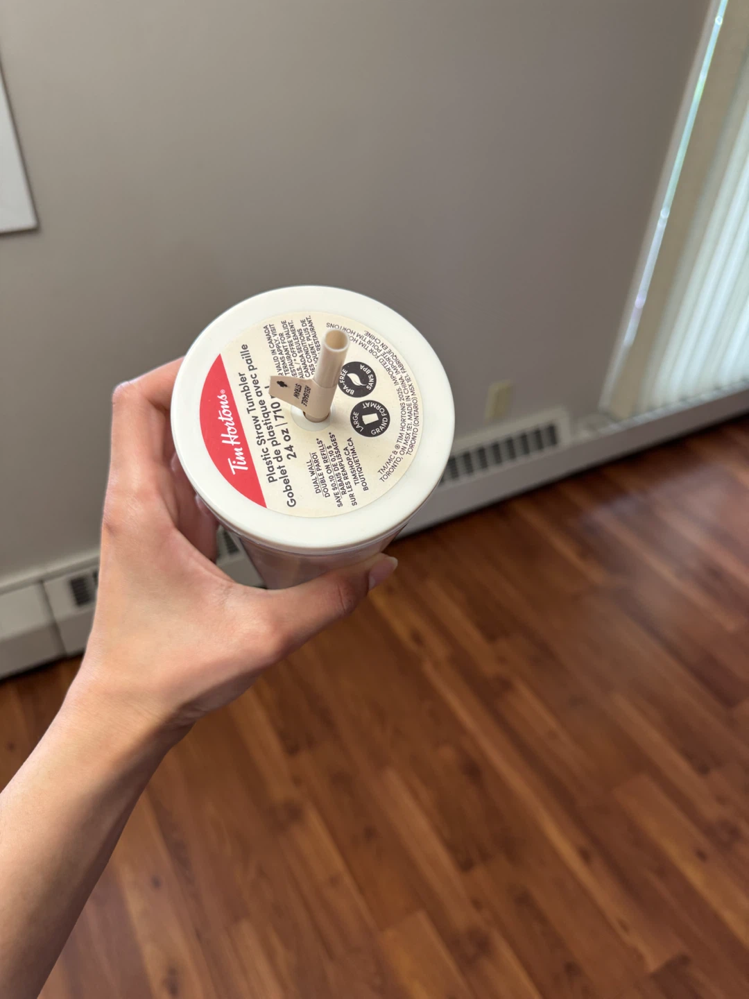 Tim Hortons 24 oz Reusable Tumbler with Straw - photo 2