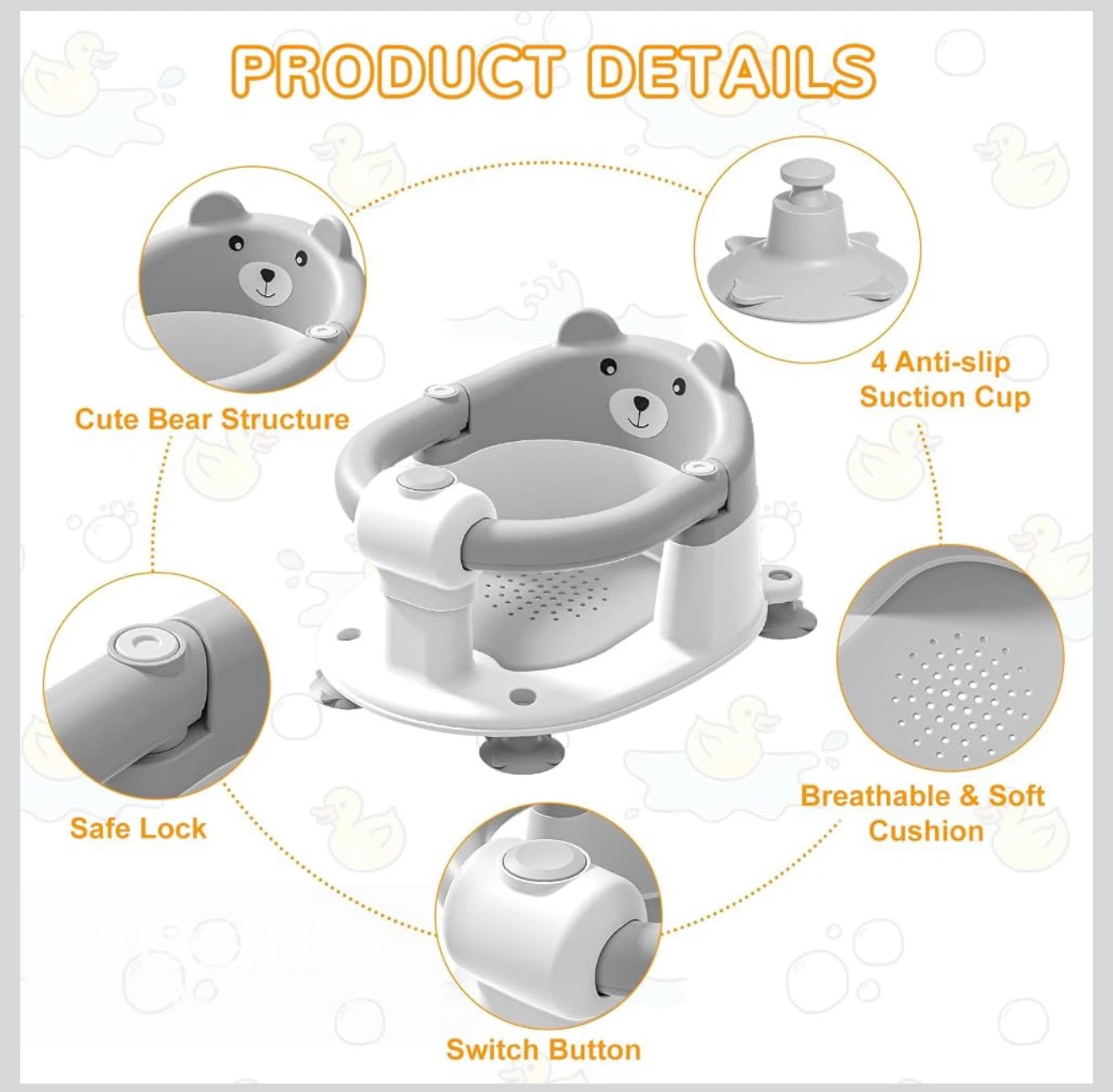 Adjustable Baby Bath Seat - photo 4