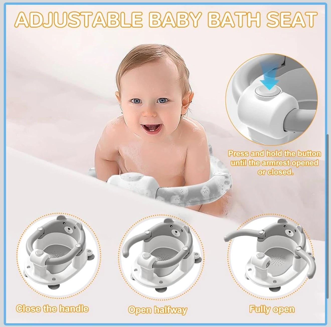 Adjustable Baby Bath Seat - photo 5