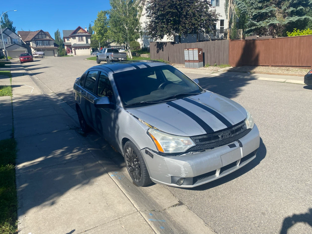 Silver Ford Focus Sedan