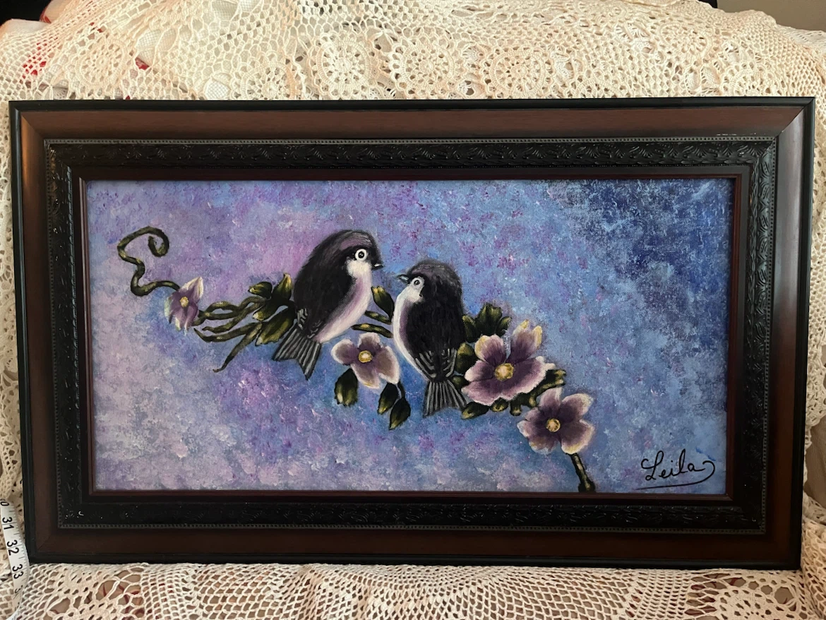 Art-Original Art - Acrylic Painting by Leila