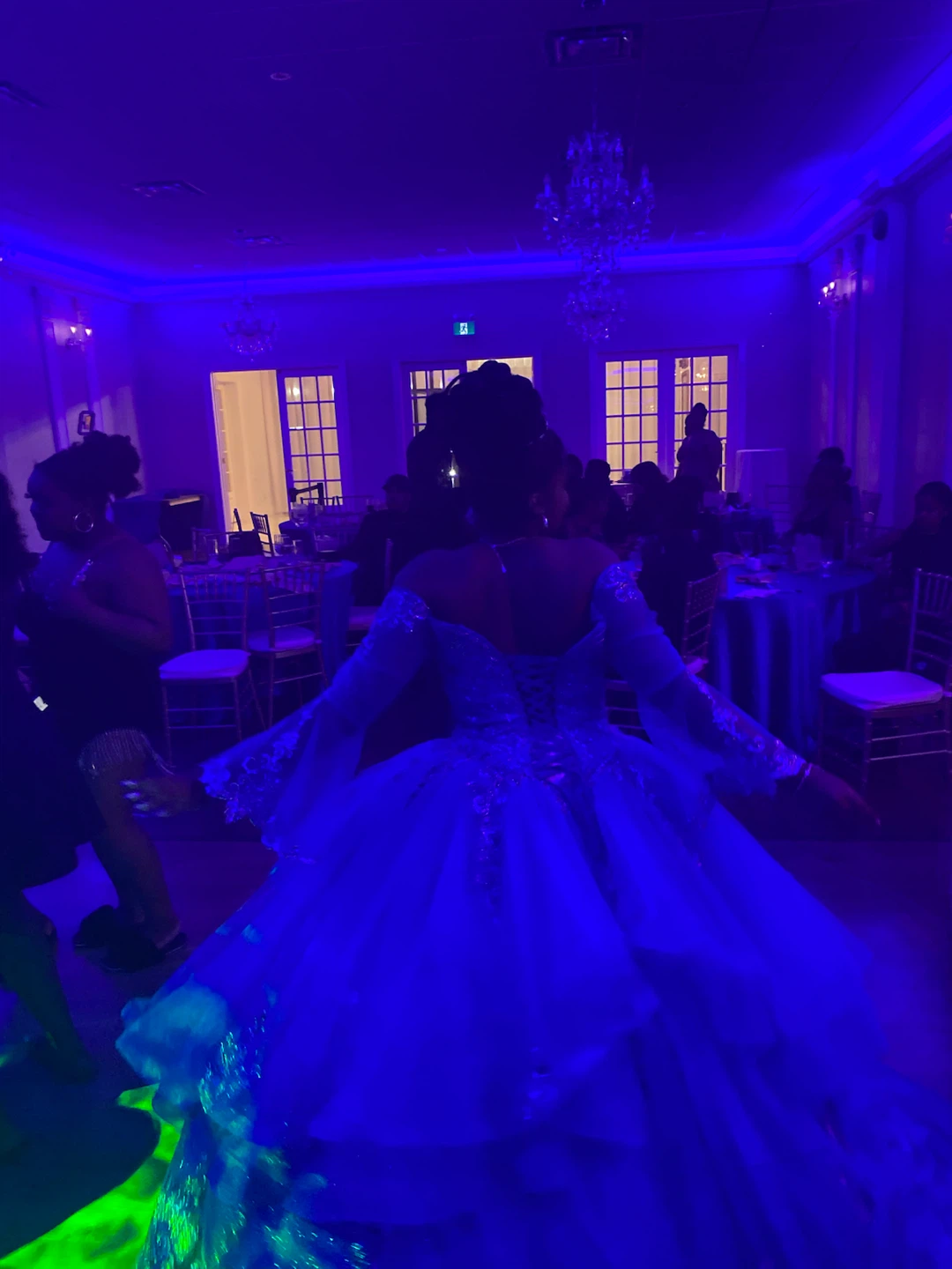 Royal Blue Sequin Ball Gown - photo 3
