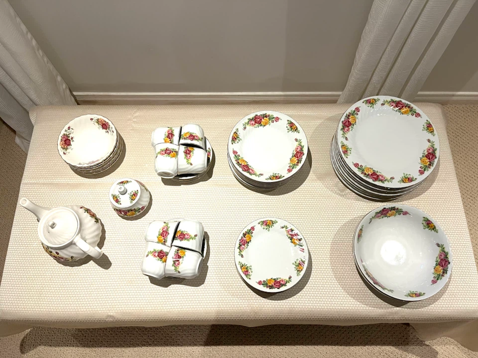Vintage 52-Piece Regent China “English Rose” Dinnerware Set