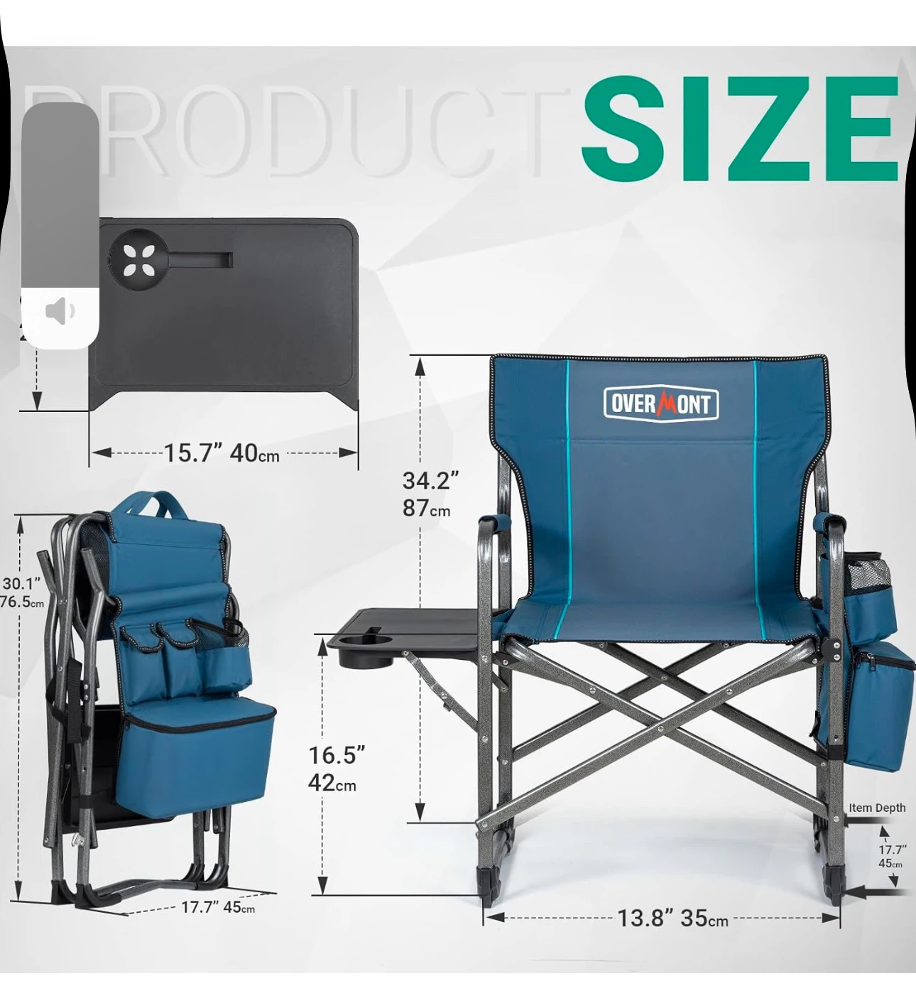 Camping Chair with Side Table and Cooler - photo 3