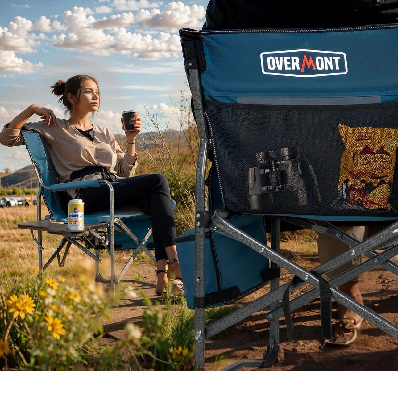 Camping Chair with Side Table and Cooler - photo 4