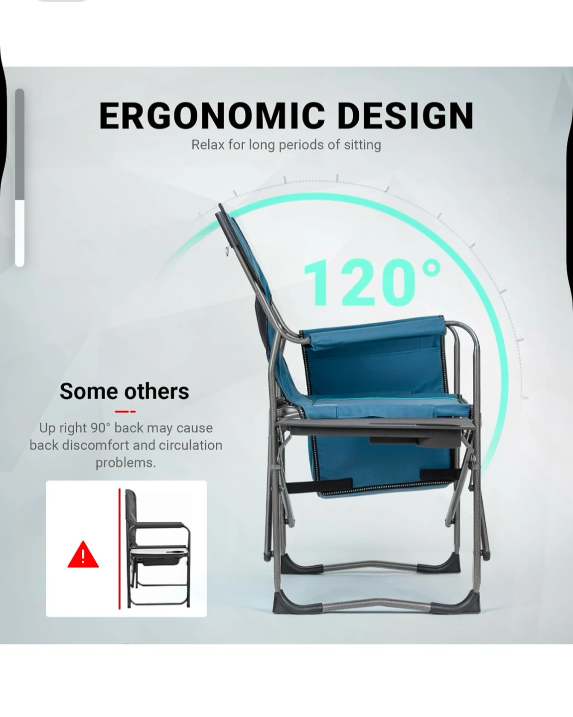 Camping Chair with Side Table and Cooler - photo 5