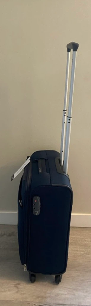 New Samsonite Base Hits Carry-On Spinner Suitcase – Navy Blue - photo 5