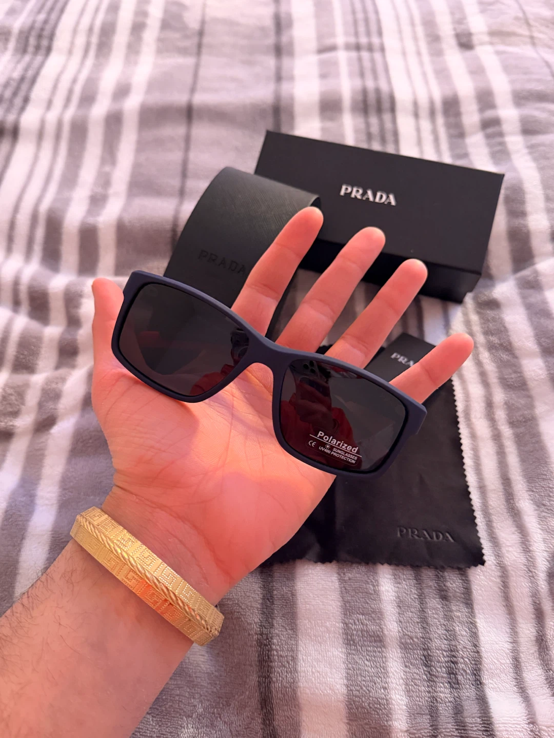 Prada Polarized Sunglasses with Case and Box