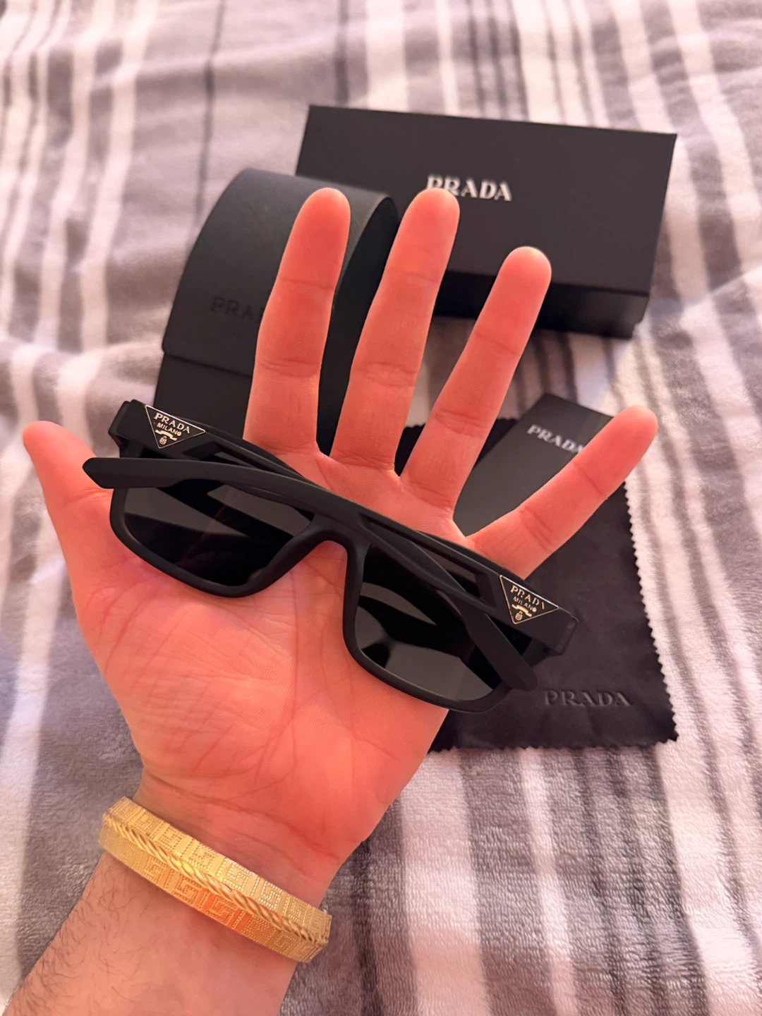 Prada Polarized Sunglasses with Case and Box - photo 2