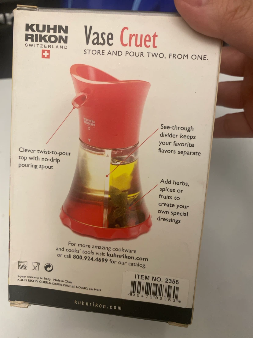 [Never Used] Kuhn Rikon Vase Cruet - photo 3