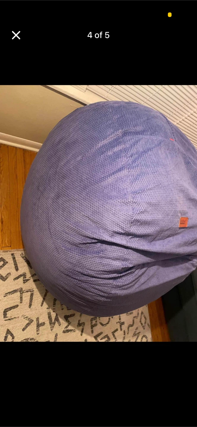 Cordaroy's Queen Convertible Bean Bag Chair - Very Peri - photo 5