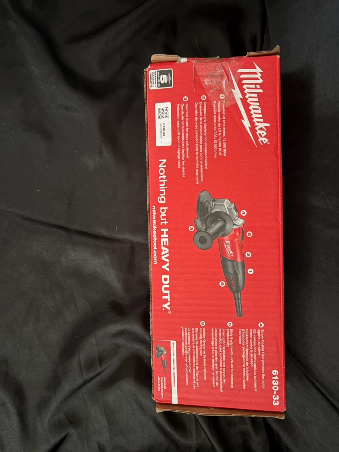 Milwaukee 4-1/2" (115mm) Small Angle Grinder 6130-33 - photo 3