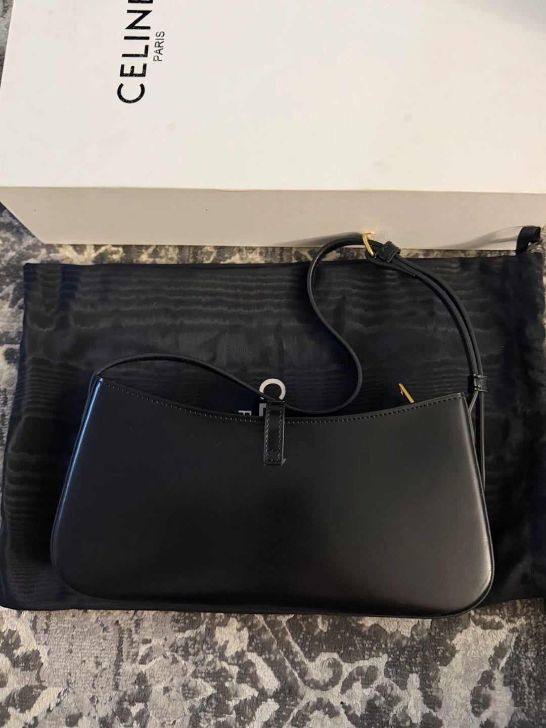 Celine Black Leather Shoulder Bag - photo 2