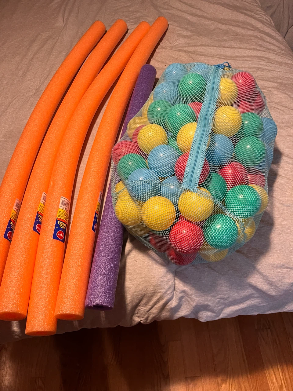 Pool Noodles & Bag of Play Balls