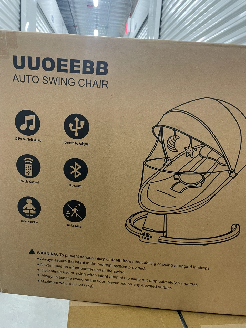 UUOEBB Auto Swing Chair