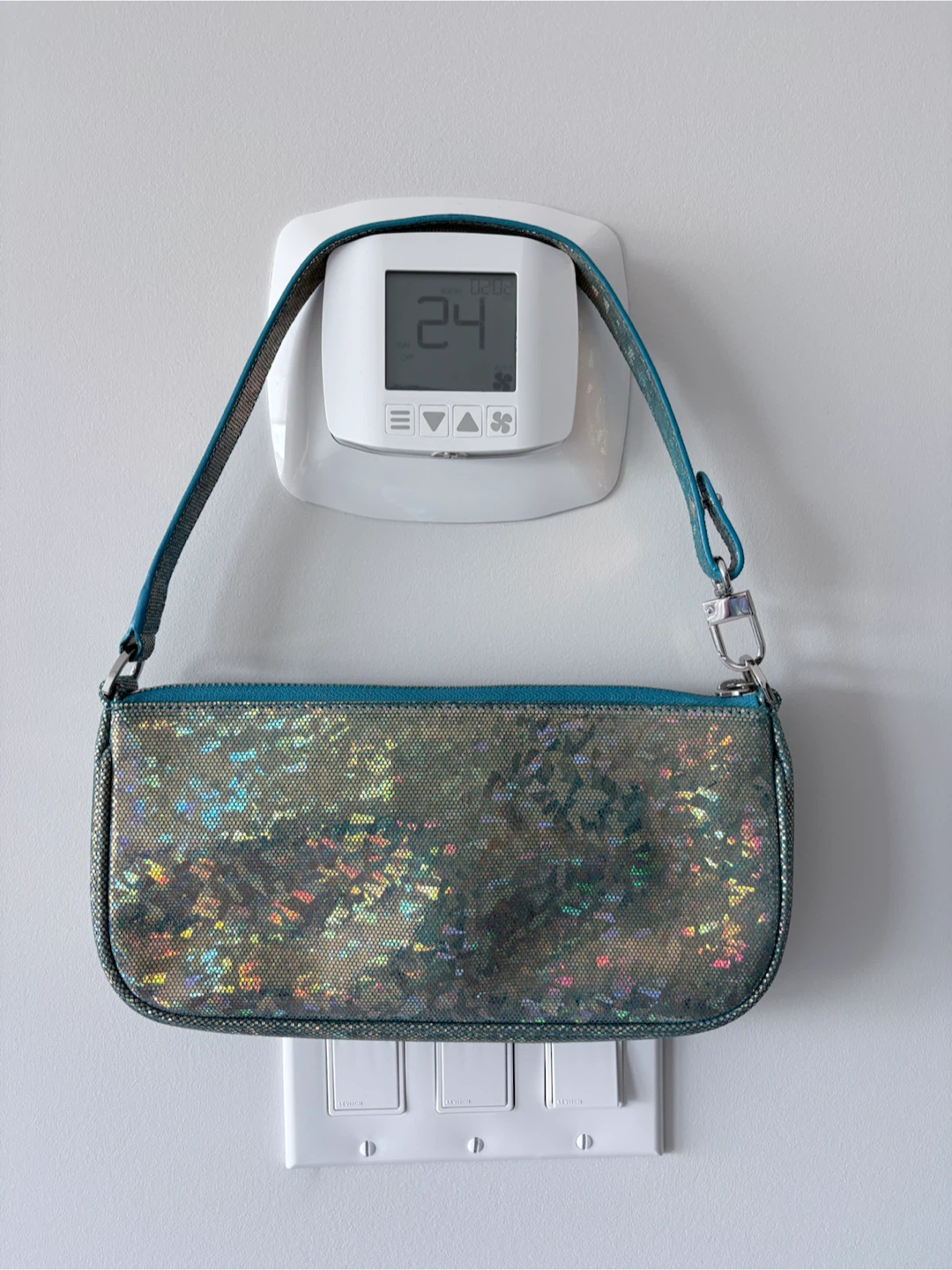 BY FAR Holographic Shoulder Bag