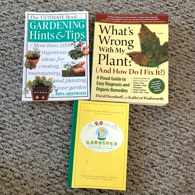 Gardening Books Garden Plants Flowers Tips DIY Book Lot of 3