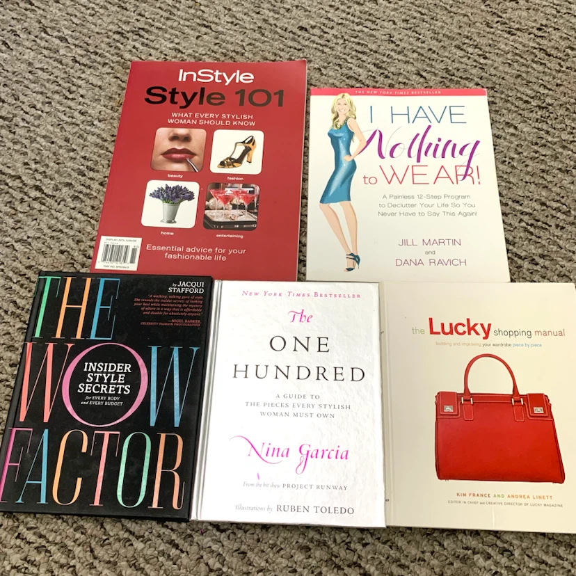 Fashion Style Books Women's Wardrobe Clothing Shopping Book Lot