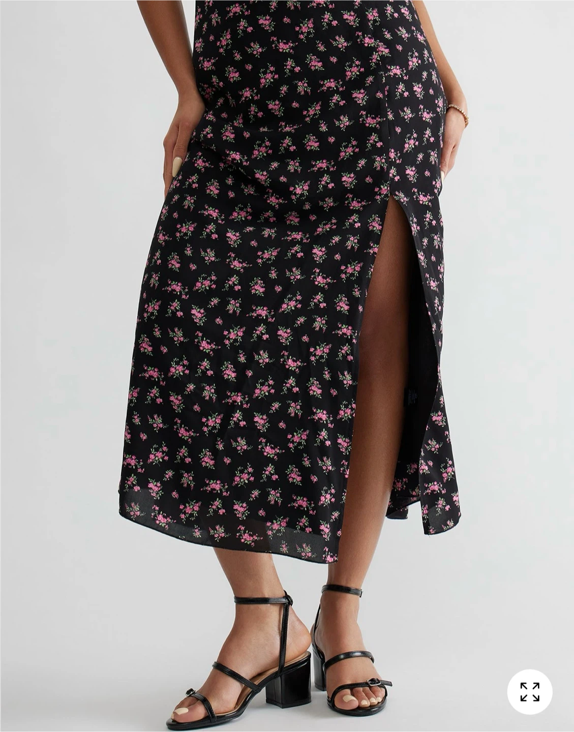 Wild Diva Black Strappy Block Heels - photo 4