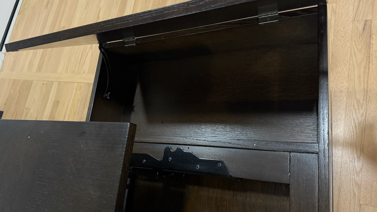 Dark Wood Coffee Table with Lift Top - photo 2