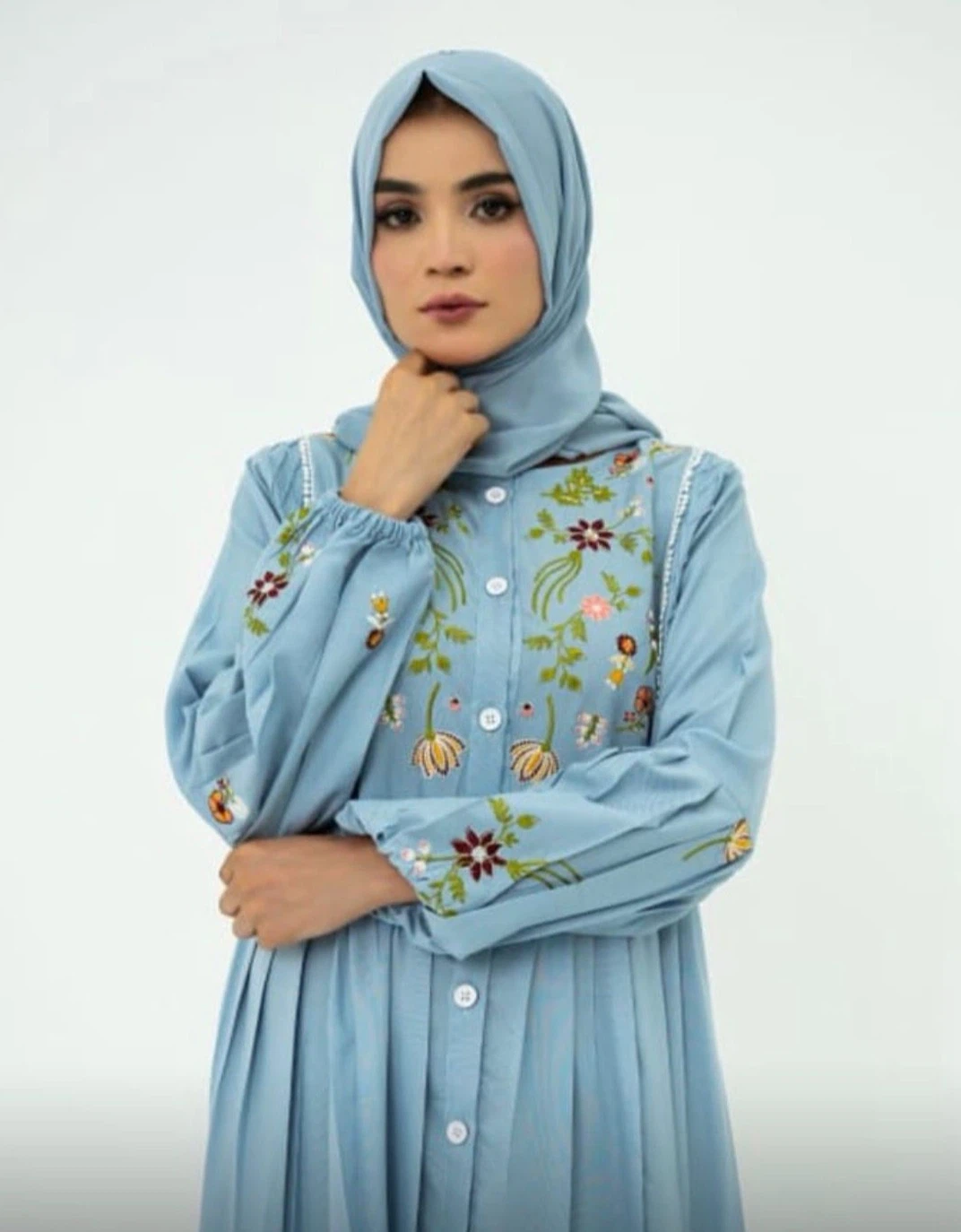 Embroidered Maxi Dress - photo 4