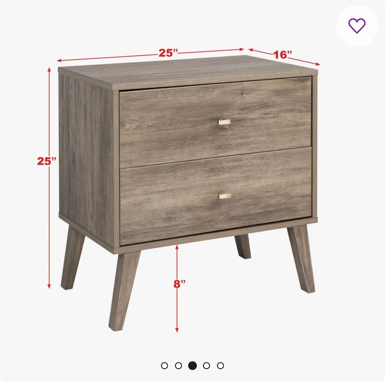 2-Drawer Nightstand