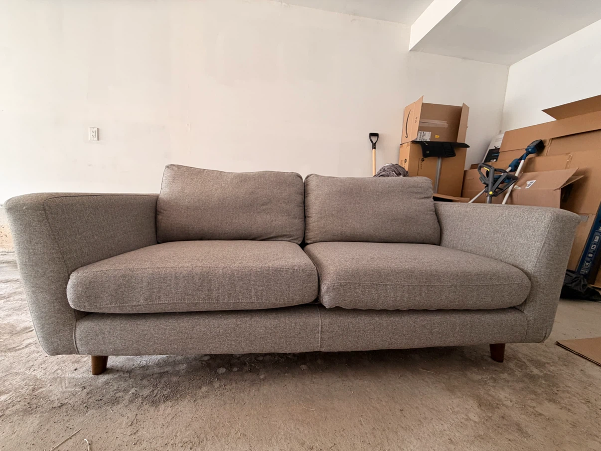Grey Loveseat Sofa - photo 3