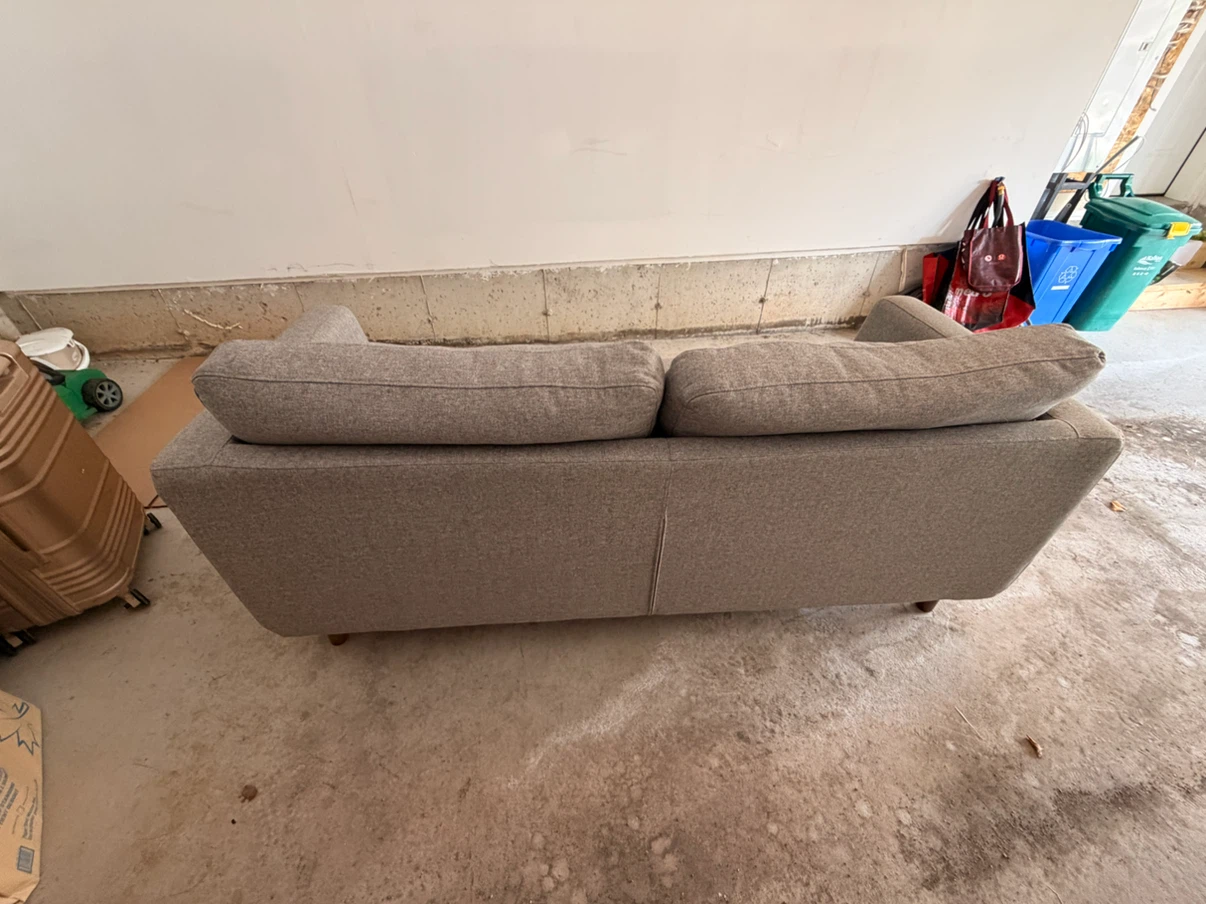 Grey Loveseat Sofa - photo 4