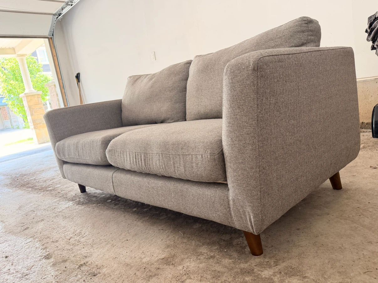 Grey Loveseat Sofa - photo 5
